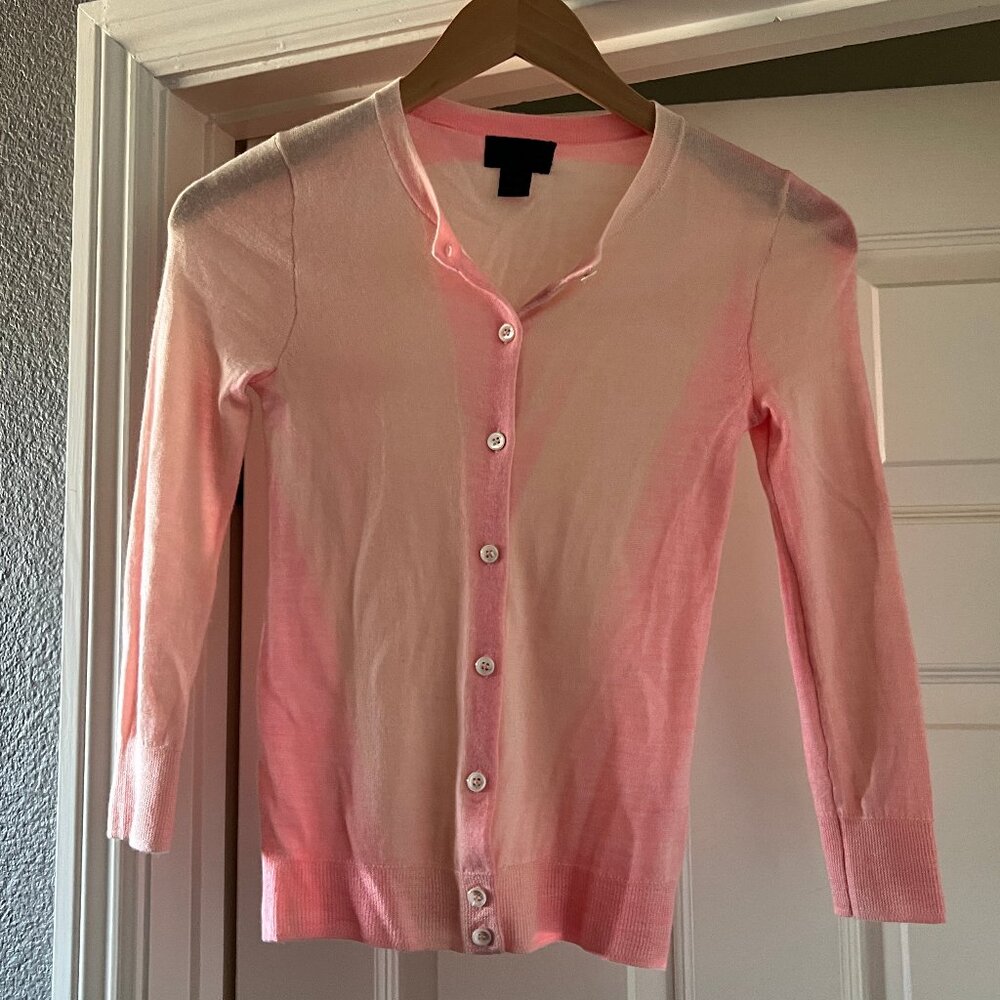 J. CREW COLLECTION pink cashmere cardigan XXXS